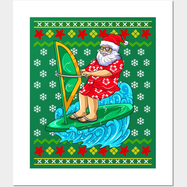 Surfing store santa sweater